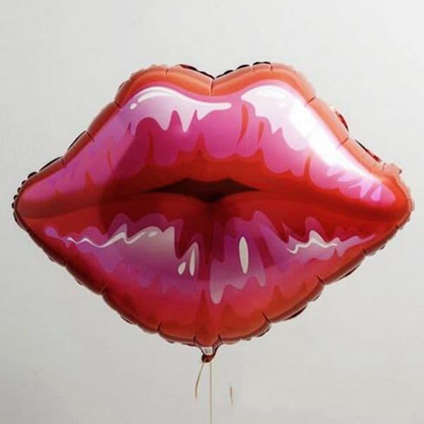 festival Party Supplies 75*75cm Lip Helium Balloons Rose Red for Valentine's Day Kiss Me Foil Balloon Wedding Decor