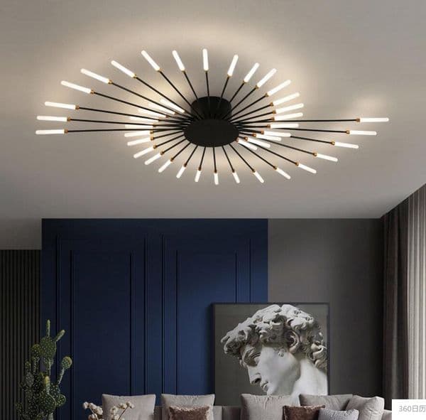 Led ceiling chandelier fireworks led living room bedroom household chandelier modern lamp lighting ceiling lamp