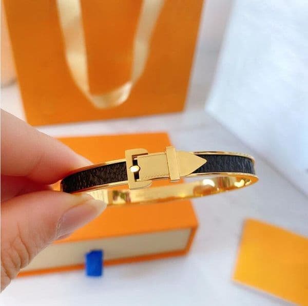 Designer Jewelry Love Lock Bracelet Bangle Pulseiras Leather Bracelets for Women/Men Jewelrys Fashion