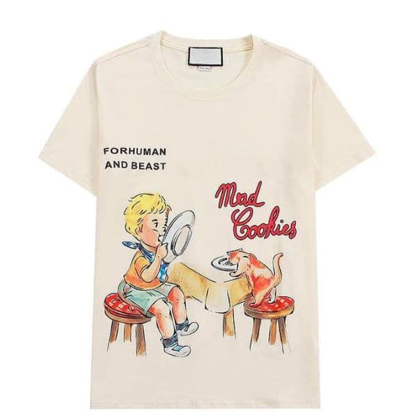 Summer Men Women T Shirts with Letter Printed Casual Mens Shirt Top Quality Fashion Tees Streetwear Clothing 2 Colors