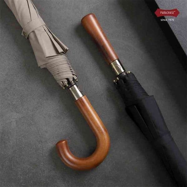 Parachase Big Umbrella Men Women Rain Double Layer Windproof 8 Ribs Wood Long Handle Automatic Strong Guarda Chuva 210721