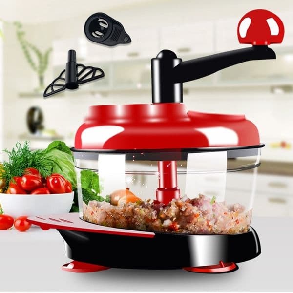 500ml-1.5L High-capacity Multi-function Kitchen Manual Food Processor Meat Grinder Vegetable Chopper Shredder Cutter Egg Blender 210326