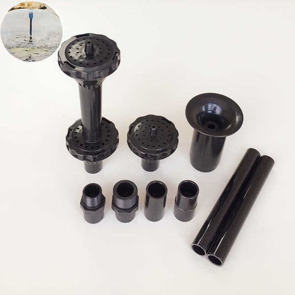 1/2" 3/4" Plastic Fountain Head Set For Garden Pond Nozzles 210713