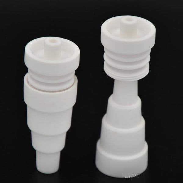 1Pcs ceramic domeless nail 6 in 1 male and female joint 10mm& 14mm&19mm can use oil rig VS titanium nail quartz nail