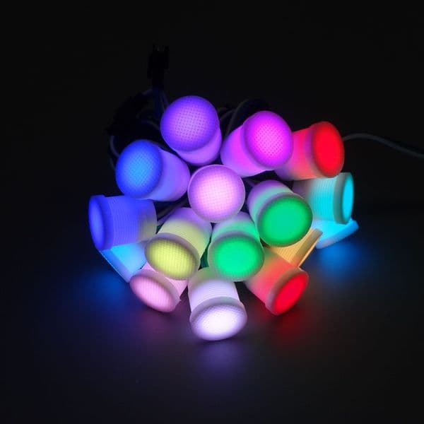 Diameter 20mm transparent /milky cover led module strings DC5V ws2811IC 5050SMD1 LEDS RGB digital led pixel lights