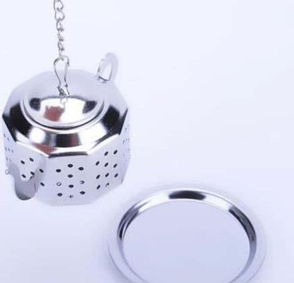 NEW 3.8Cm Teapot Shaped 304 Stainless Steel Herbal Pot Infuser Strainers Filter 100Pcs Tea Ball B2