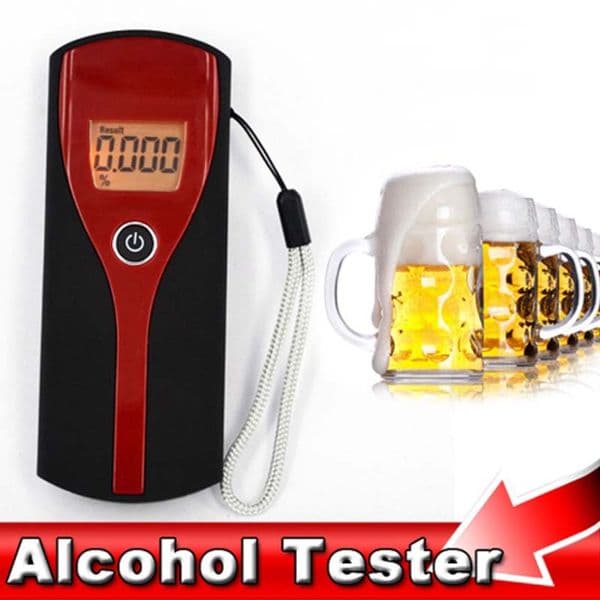 Alcohol Test Detection Tools Digital Alert Breath Tester LCD Display with Audible Alerts Quick Response Parking Breathalyser Testers Diagnosis Tool
