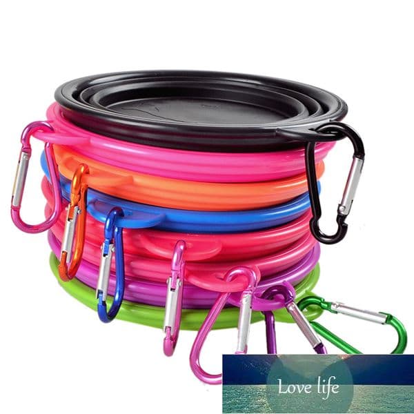 Dog Bowl Portable Foldable Collapsible Silicone Pet Cat Dog Food Water Feeding Travel Bowl pet Puppy Doggy Food Container Factory price expert design Quality Latest