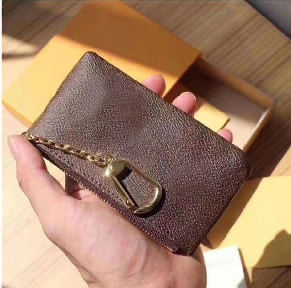 New Pgwxr France Leather Checkbook Photo Designer Credit Card White Brown Holder Coin Gram Wallet Checkered Canvas Woman Mono Classic Cdnfl