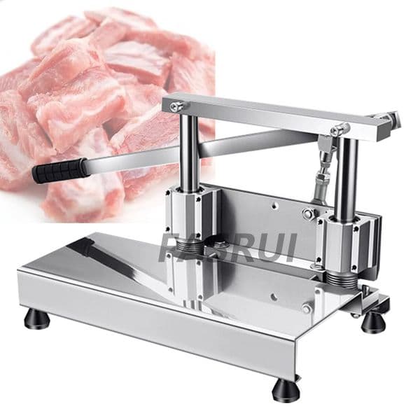 Manual Frozen Meat Bones Saw Cutter Machine Cutting Chopping Chicken Leg Cutter Fish Ribs Bone Ribbonfish Guillotine Cut Maker