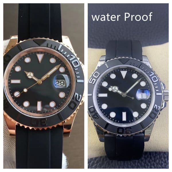 BPF Men's Watch 40mm Automatic Mechanical Movement Rubber Strap REF.116655 BP Factory High-quality YM Waterproof Watches