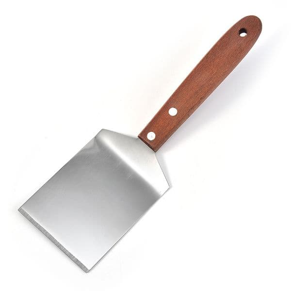 Stainless Steel Steak Spatula Pancake Scraper Turner Grill Beef Fried Pizza Shovel With Wood Handle Kitchen BBQ Tools Lx4514 B2