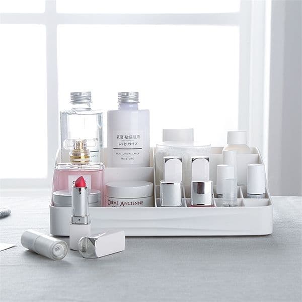 Desktop Makeup Storage Box Cosmetic Finishing Accessories Large-capacity Jewelry Women Skin Care Beauty 210423