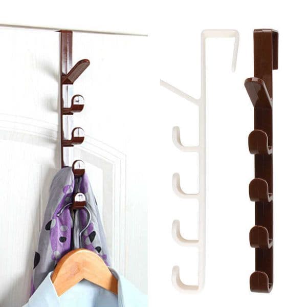 Hat Clothes Bag Hanger Hook Holder Cupboard Door Kitchen Cabinet Back Style Garbage Bags Storage Rack Organizer Hanging 211026