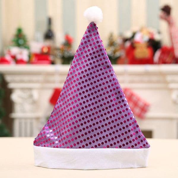 Sequined High-End Christmas Hat Party Supplies Ornaments Colored Hats Gift Santa Gyqqq B2