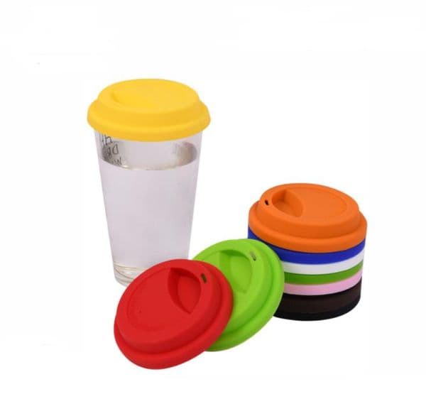 500Pcs 9Cm Silicone Cup Lid Reusable Porcelain Coffee Mug Spill Proof Caps Milk Tea Cups Cover Seal Lids Sn4358 B2