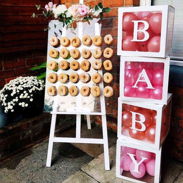 donuts stand holder boards wedding bride decoration hanging donut baby shower party treats kids guests dessert Afternoon tea dec L260523