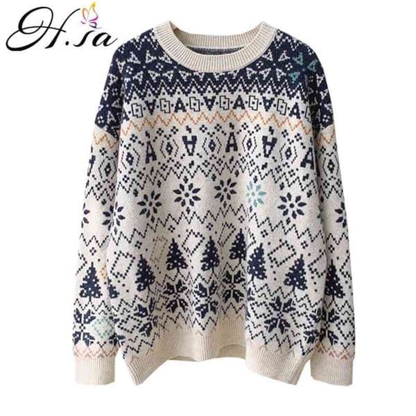 Winter Clothes Women Snowflkae Christmas Pullover and Sweaters Soft Warm Cashmere Pull Jumpers Sweater Tops 210430