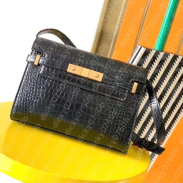 Designer Cross body bag Leopard Purse Women flap Handbags Manhattan Luxury Clutch Alligator Shoulder bags Mini Totes Weave Letters Half Moon Crocodile Saffiano