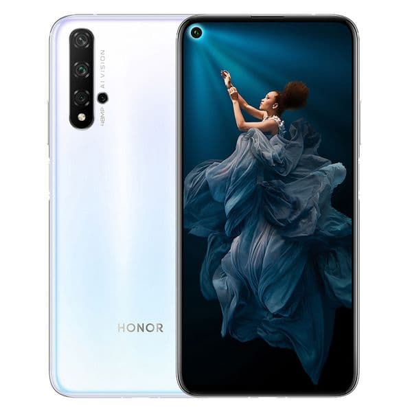 Original Huawei Honor 20 4G LTE Cell Phone 8GB RAM 128GB 256GB ROM Kirin 980 Octa Core Android 6.26" Full Screen 48MP AR NFC 3750mAh Fingerprint ID Face Smart Mobile Phone