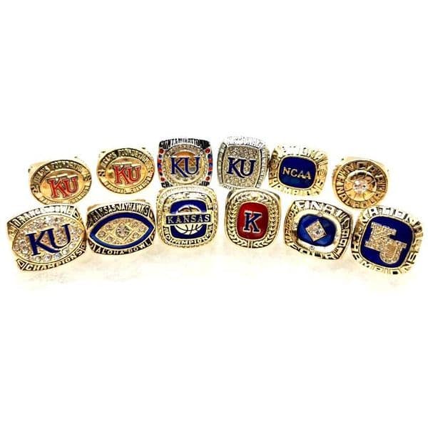 Mens bastball Kansas Jayhawks Chpionship Ring Set 14 Z260507