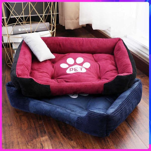 Large Dog Beds Soft Warm Cat Bed Cushion Waterproof Bottom Small Large Dog Bed Pet Sofa Beds Winter House For Dogs Cats 211009