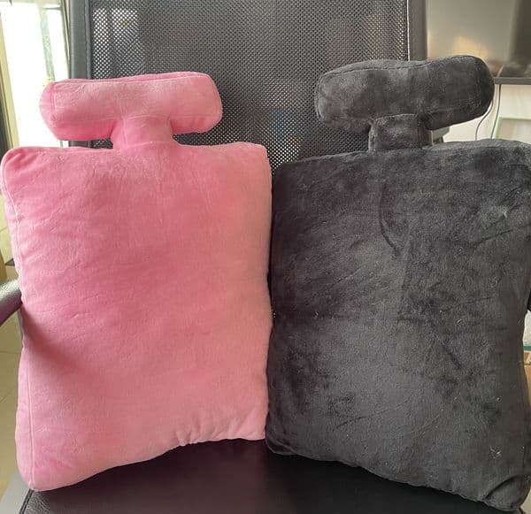 2026 Classic Style Shape Pillow 3 Colors Cushion 50X30cm Perfume Bottle Shape Cushion Black White Pink Fashion Decorative Free Shipping 03