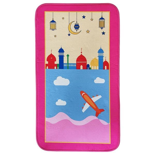 2026 Kids Children Thick perfume Soft Islamic Muslim Musallah Prayer Rug Carpet Tapis cologne De Priere Islam Praying Mat Rugs Sajadah 210329 Free Shipping