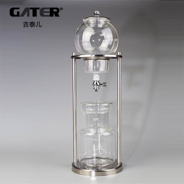 600ml 1000ml Water Drip Coffee Maker Reusable Glass Filter Tools Espresso Coffee Dripper Pot Ice Cold Brew Coffee Machine 210408