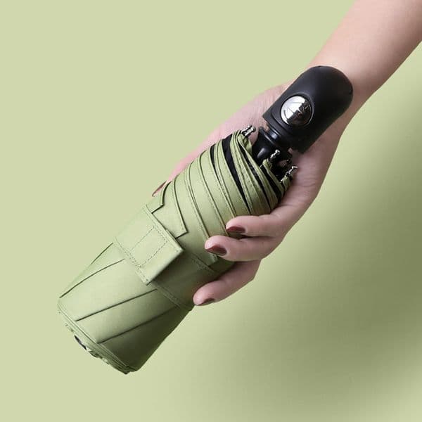 New Cute Automatic Mini Umbrella Rain Women UV Protection Five Folding Umbrellas Sun Colorful 8 Ribs Windproof Parasol UPF50+