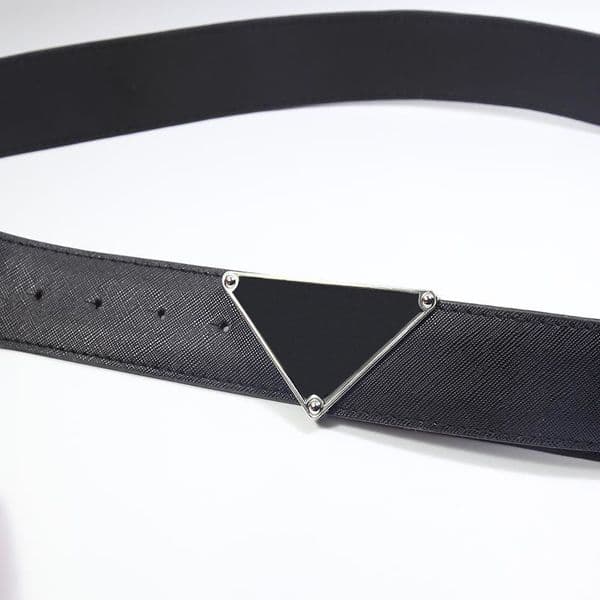Unisex Belts Letter Print Mens Belt Geometric Fashion Belts Men Leather Black Business Belts Women Black Buckle Womens Classic Casual