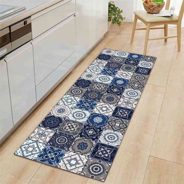 Bohemian Kitchen Floor Mat Modern Door Mat Carpet For Living Room Boho Decor Anti-Slip Kitchen Rug Hallway Carpet Home Decor 210917