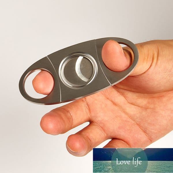 1Pcs Silver Cigar Cutter Stainless Steel Metal Classic Cutter Guillotine Cigar Scissors Gift 9.2*4CM for Cutting Cigars Factory price expert design Quality Latest