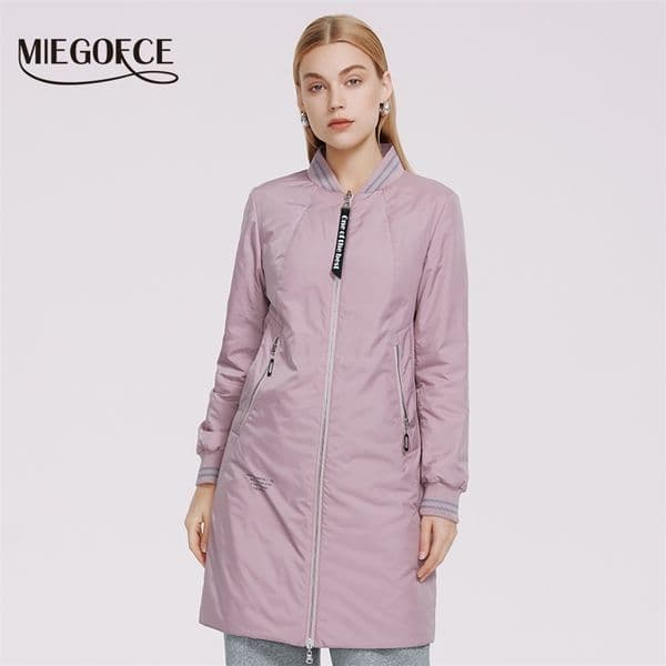 MIEGOFCE Women Jacket Knee Length Sports Reversible 's Clothing Quilted Coat High Quality Parka 210923