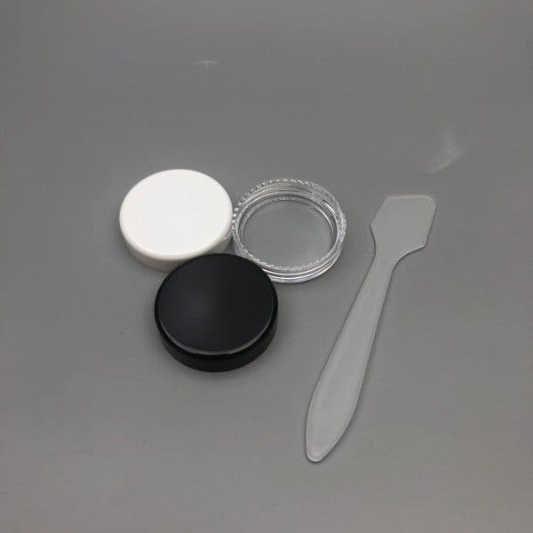 5 Gram Plastic Pot Jars 5 ML Jar Cosmetic Containers Sample Empty Container Clear Plastic Refillable Containers Screw Cap Lids