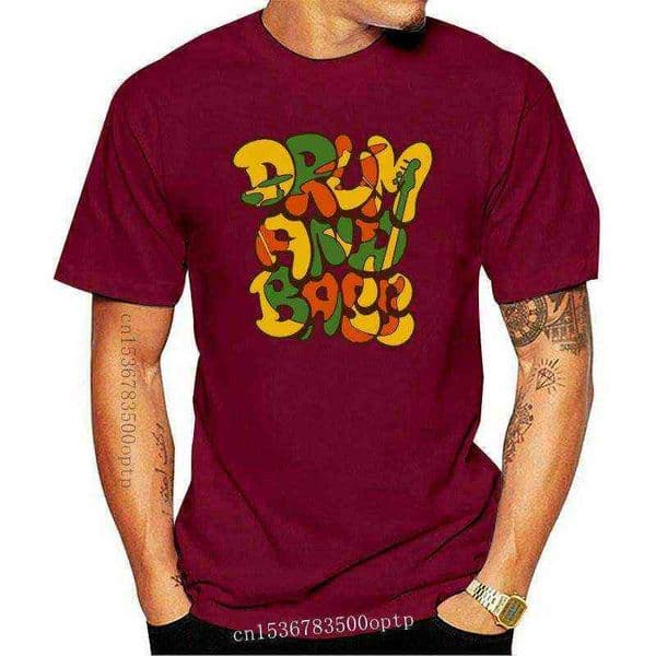 New Drum And Bass Rastafari Quote Men's Tee Vintage Graphic Tee Tshirt G1217