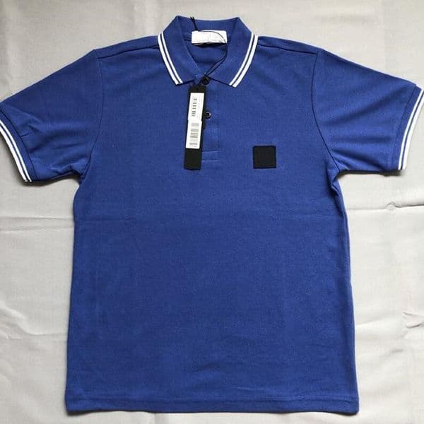 Stone Polo a Top Quality Mens T-Shirts Classic Polos Short Sved Summer Cotton Embroidery T Shirt New Designer Polo Shirt High Street Tee 018 L260601