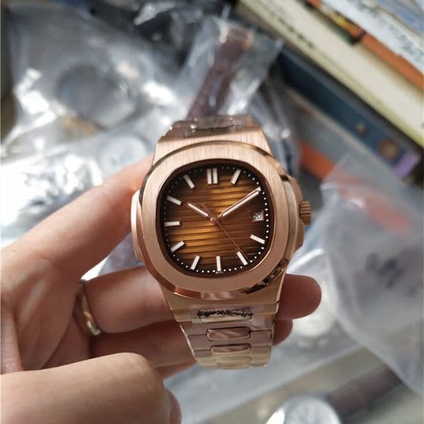 Hot sale sport watch for man Mechanical Automatic top sell watches Stainless steel rubber bracelet wrist watch p06 thumbnail 2