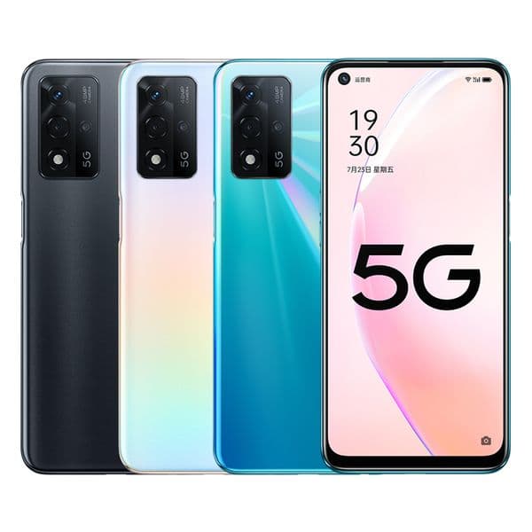 Original Oppo A93S 5G Mobile Phone 8GB RAM 128GB 256GB ROM MTK Dimensity 700 Octa Core Android 6.5" LCD Full Screen 48.0MP OTG Face ID Fingerprint 5000mAh Smart Cell Phone