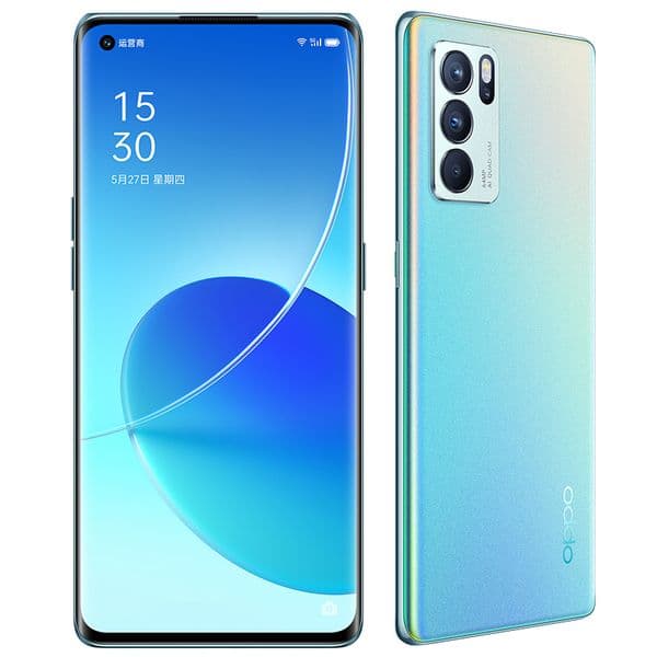 Original Oppo Reno 6 Pro 5G Mobile Phone 8GB RAM 128GB ROM MTK Dimensity 1200 64MP Android 6.55 inches AMOLED Full Screen Fingerprint ID Face NFC 4500mAh Smart Cellphone