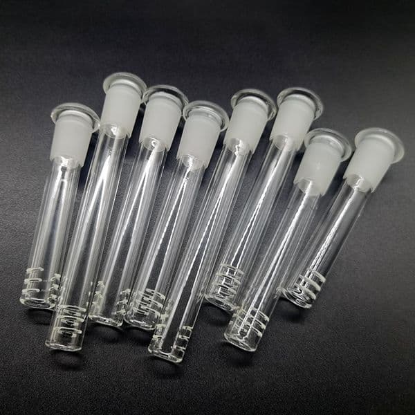 Glass Downstem Diffuser Accessories With 6 Cuts Flush Top 14 18 mm Female Reducer Adapter Lo Pro Diffused Down Stem