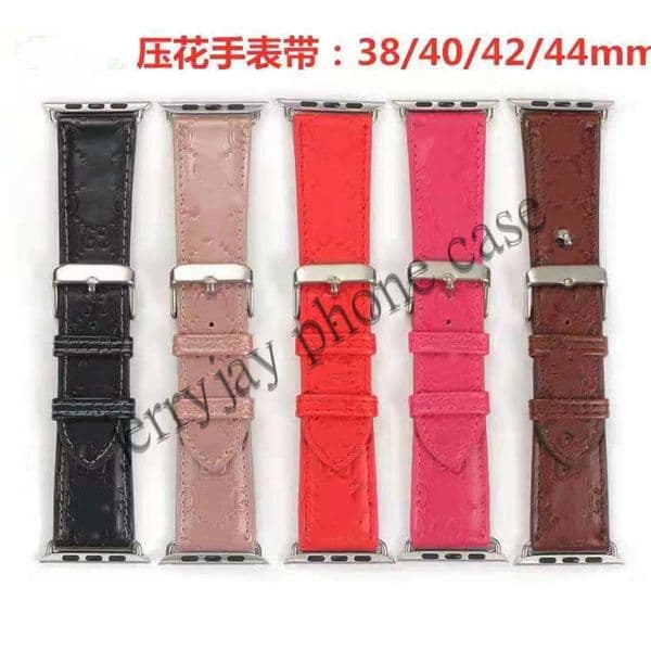 luxury designer Watchbands Watch Band 42mm 38mm 40mm 41mm 44mm 45mm 49mm iwatch 2 3 4 5 6 7 8 9 bands Leather Strap Bracelet Fashion Stripes watchband