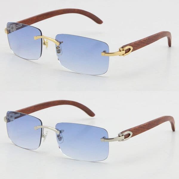 Wholesale Selling Famous Wood Big Discount Sunglasses Adumbral UV400 Lens Online Summer Holiday Protected Square Sun glasses for Men or Woman 3524012 Size: