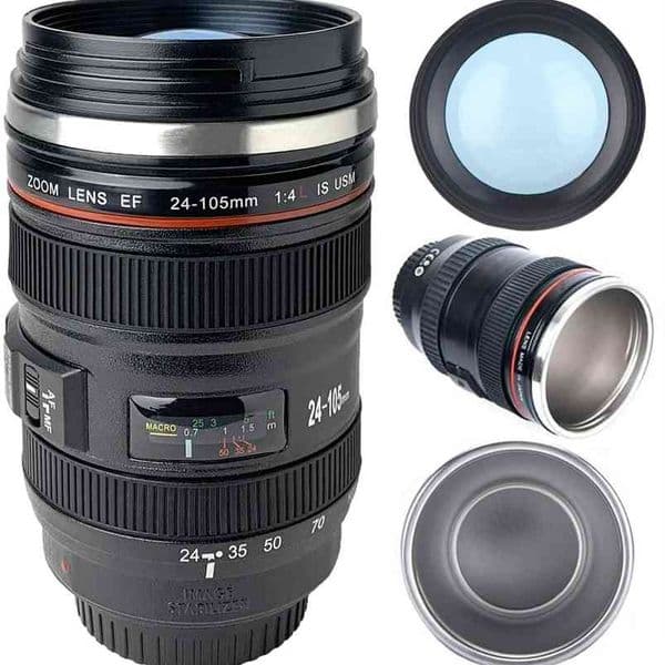 Designer coffee mug Cup Emulation Mug PO LIFE Canon Thermal Camera Cup Stainless Steel Coffee Creative Lens Tea Mugs