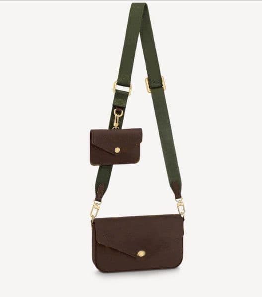 2021 shoulder bag women 2in1 crossbody bags crossy body Leather handbag totes strap go 7141 chain wallets