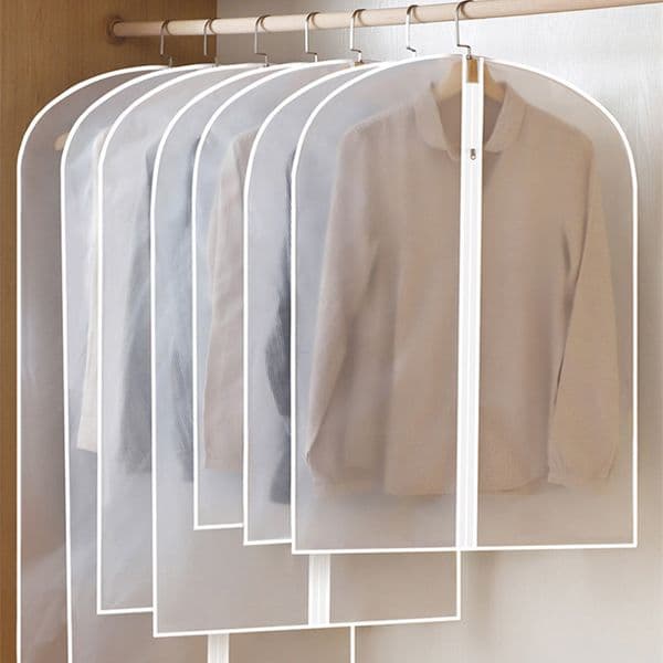 Clothes Dust Cover Dust Bag Hanging Clotheses Dustproof Suit Covers Home Wardrobe Coat Coverses Bags PEAV Translucent Frosted WH0187