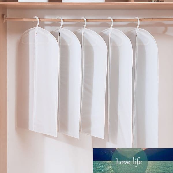 5 pcs/lot Moth Proof Garment Bag Zipper Clothing Dust Cover Hanging Dustproof Storage Bags For Suit Household Coat Dust Bag Factory price expert design Quality Latest