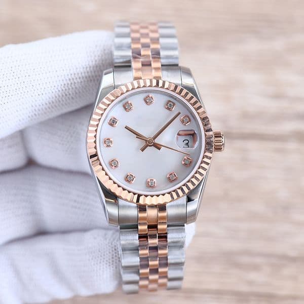 Ladies Watch Fully Automatic Mechanical Watches 31Mm 28Mm Stainless Steel Strap Diamond Wristwatch Waterproof Design Montre De Luxe Wristwatches Gift cb9