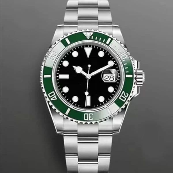 Male Automatic Mechanical Watch 40mm Wristwatches for Men Life Waterproof Stainless Steel Strap Montre de Luxe