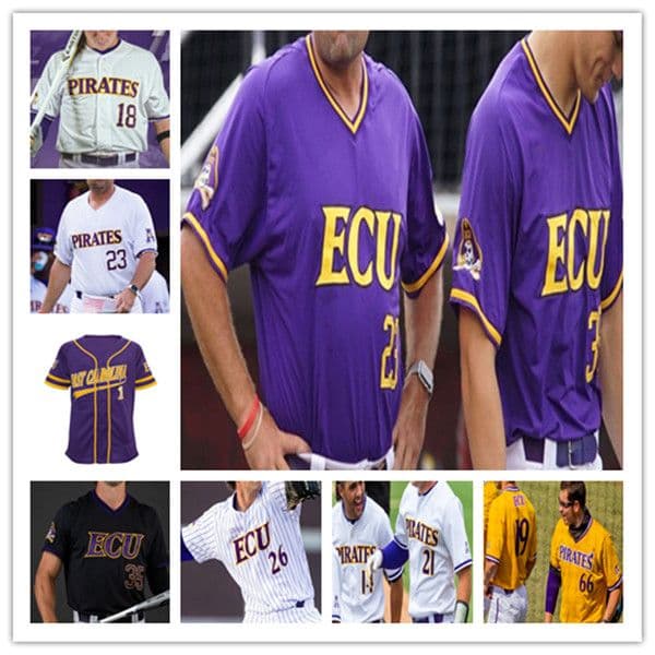 NCAA East Carolina ECU College Baseball Jerseys Custom Ryley Johnson Carson Whisenhunt CJ Boyd Dylan Lawson Connor Norby Thomas Francisco Josh Moylan Makarewicz
